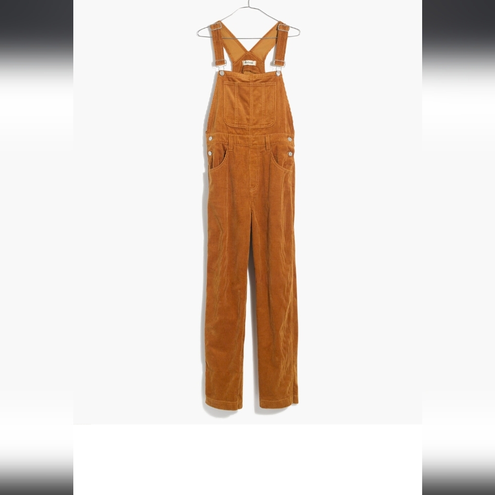 Madewell Women's Brown Corduroy Overalls